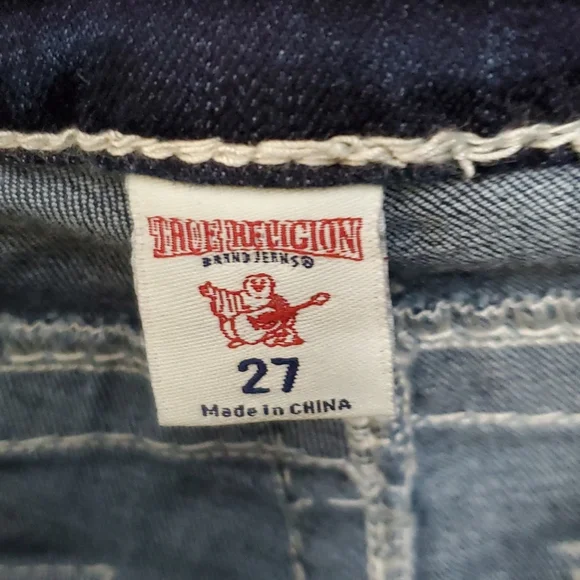 Wms TRUE RELIGION skinny jeans (sz 27) - Picture 7 of 7